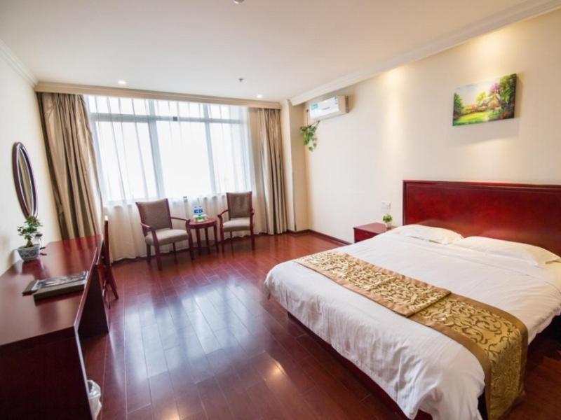 Greentree Inn Anhui Guangde Zhongyang Lecheng Business Hotel Exterior foto