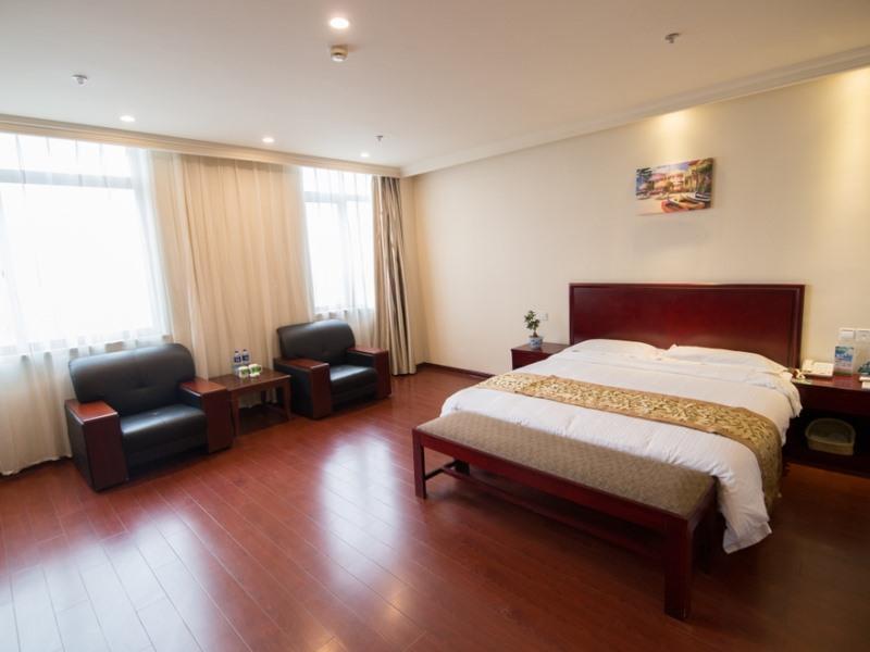 Greentree Inn Anhui Guangde Zhongyang Lecheng Business Hotel Exterior foto