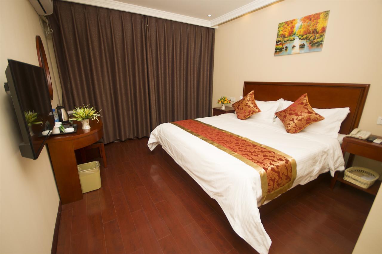 Greentree Inn Anhui Guangde Zhongyang Lecheng Business Hotel Exterior foto