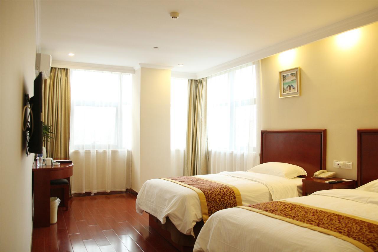 Greentree Inn Anhui Guangde Zhongyang Lecheng Business Hotel Exterior foto