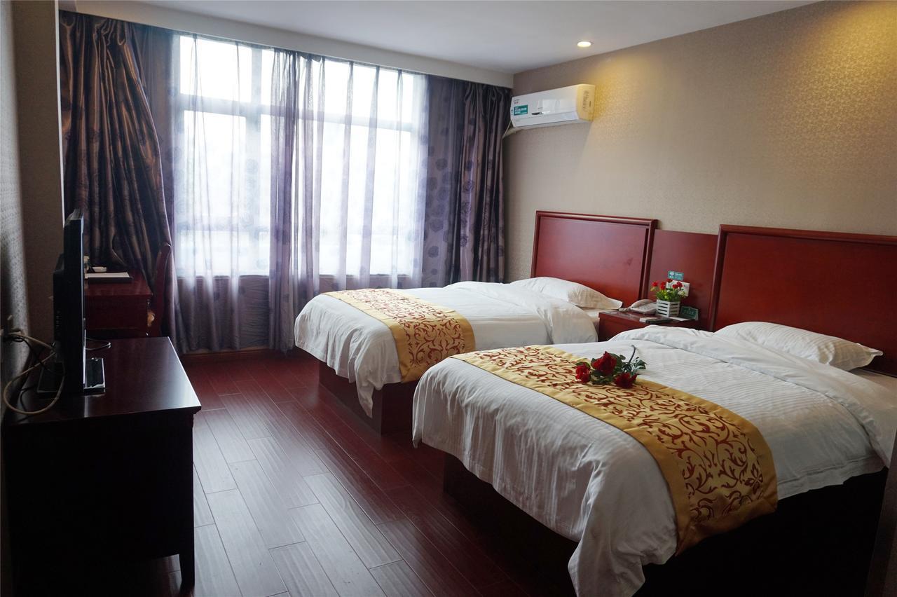 Greentree Inn Anhui Guangde Zhongyang Lecheng Business Hotel Exterior foto