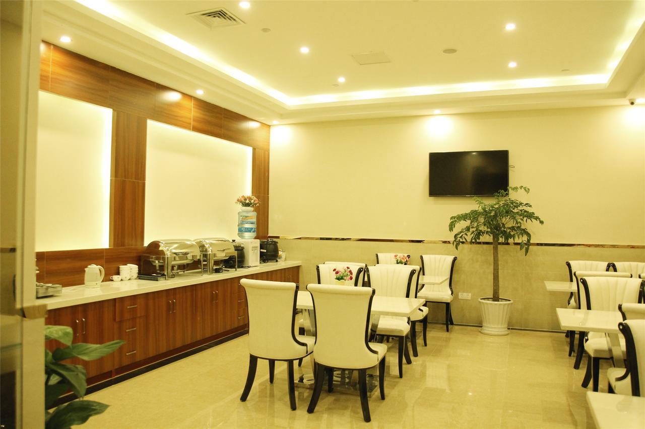 Greentree Inn Anhui Guangde Zhongyang Lecheng Business Hotel Exterior foto