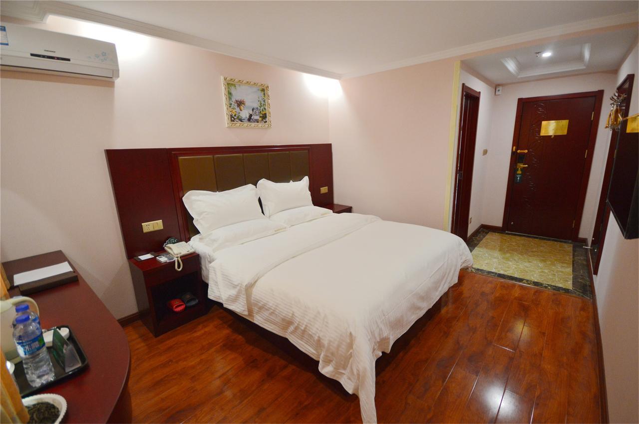 Greentree Inn Anhui Guangde Zhongyang Lecheng Business Hotel Exterior foto