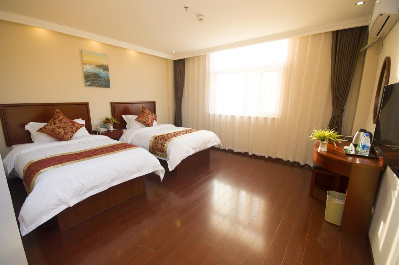 Greentree Inn Anhui Guangde Zhongyang Lecheng Business Hotel Exterior foto